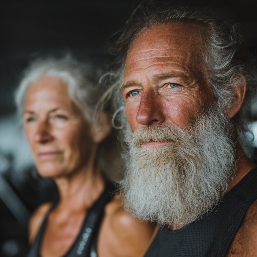 Група людей на фітнес тренуванні